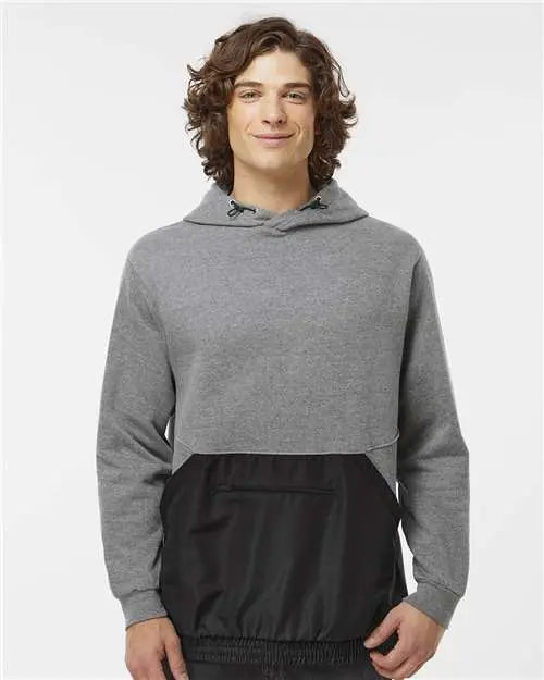 MV Sport 23112 Unisex Mixed Media Hooded Sweatshirt MV Sport