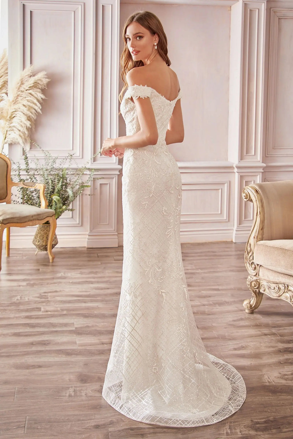 Off-the-shoulder Bridal Gown CDCD929 CIND